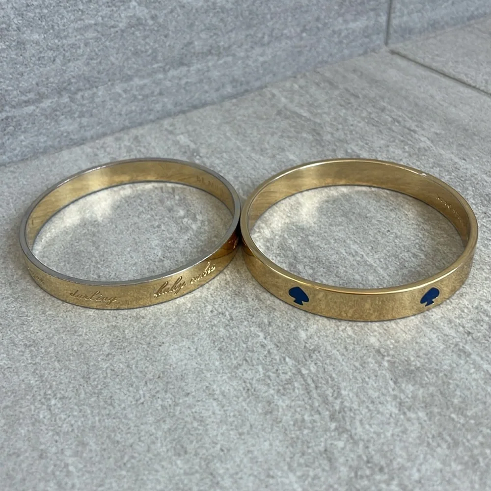 Two Kate Spade Gold Bangles ♠️ - Picture 4 of 4